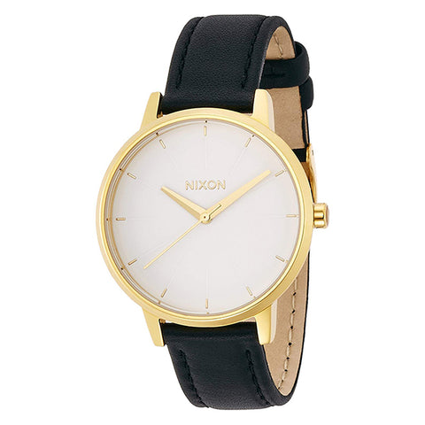 [NIXON ニクソン] 腕時計 KENSINGTON LEATHER GOLD/WHITE/BLACK 正規輸入品 レディース