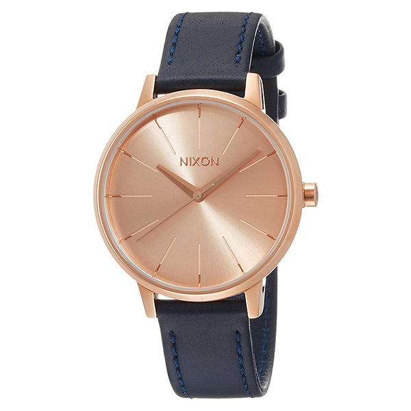 NIXON ニクソン] 腕時計 KENSINGTON LEATHER ROSE GOLD/NAVY 正規輸入