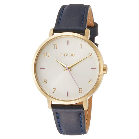 NIXON ニクソン] 腕時計 ARROW LEATHER GRAY/NAVY 正規輸入品