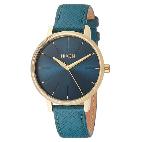 [NIXON ニクソン] 腕時計 KENSINGTON LEATHER LIGHT GOLD/MALLARD 正規輸入品 レディース