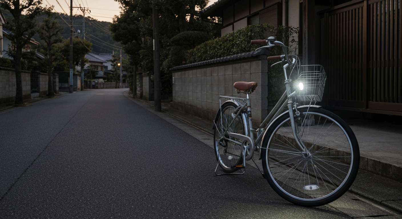 電動自転車のライト交換とUSB充電式のすすめ